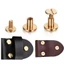 GUSTAVA 10 Chiếc 5 / 6.5 / 8 Mm Chắc Chắn Bu Lông Móng Tay DIY Quần Áo / Túi / Giày Đồng Thau Móng Tay Đầu Tròn Vít