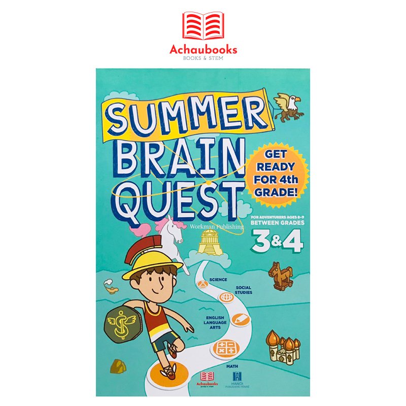 Sách - summer brain quest grade 3&4 ( 8 - 9 tuổi )