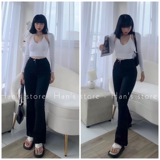 [HAN’S STORE ]ÁO TAY DÀI PHỐI YÊM ( ẢNH THẬT )