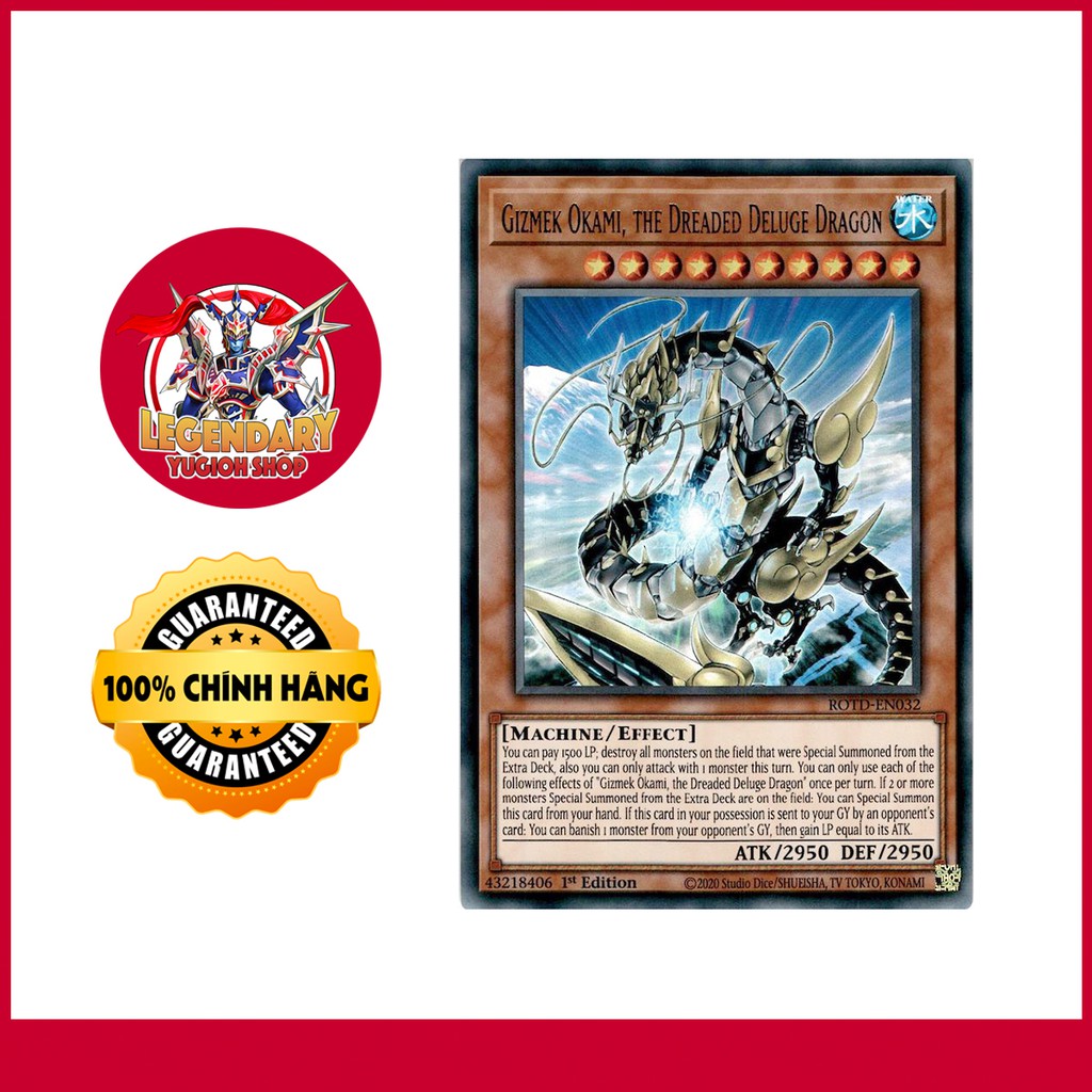 [Thẻ Bài Yugioh Chính Hãng] Gizmek Okami, the Dreaded Deluge Dragon ...