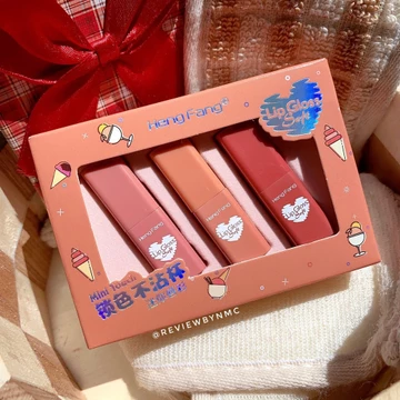 Set Son kem HengFang Mini Touch 3 cây son siêu lì
