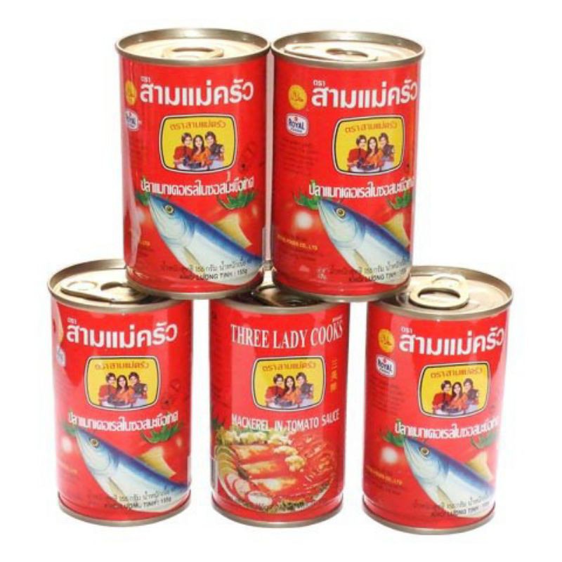 CÁ NỤC SỐT CÀ 3 CÔ GÁI THÁI LAN 155G | Shopee Việt Nam