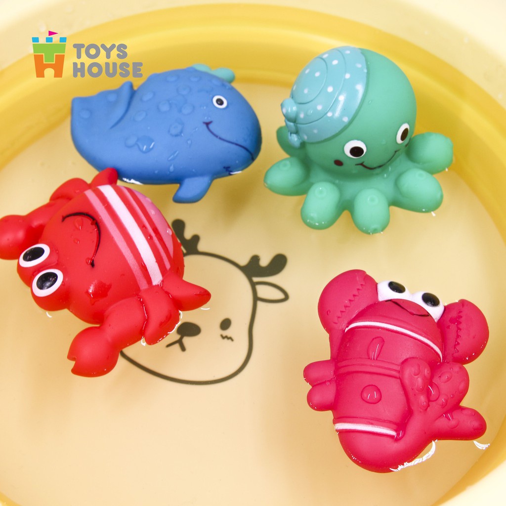 Ảnh Đồ chơi nhà tắm cho bé-set 2 món (random) sinh vật biển vô cùng dễ thương Toyshouse, hàng chính hãng 2