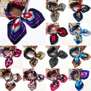 OneWorld @ Faux Silk Square Satin Soft Kerchief Stewardess Khăn quàng cổ Bandana