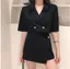 SET ÁO CÀI CÚT FORM CROPTOP KÈM VÁY QUẦN CHẤT DẦY DẶN