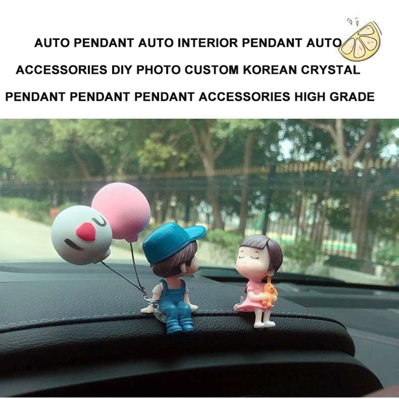 Phụ Kiện Trang Trí Bảng Điều Khiển Xe Hơi Hình Cặp Đôi Hoạt Hình Dễ Thương Sáng Tạo