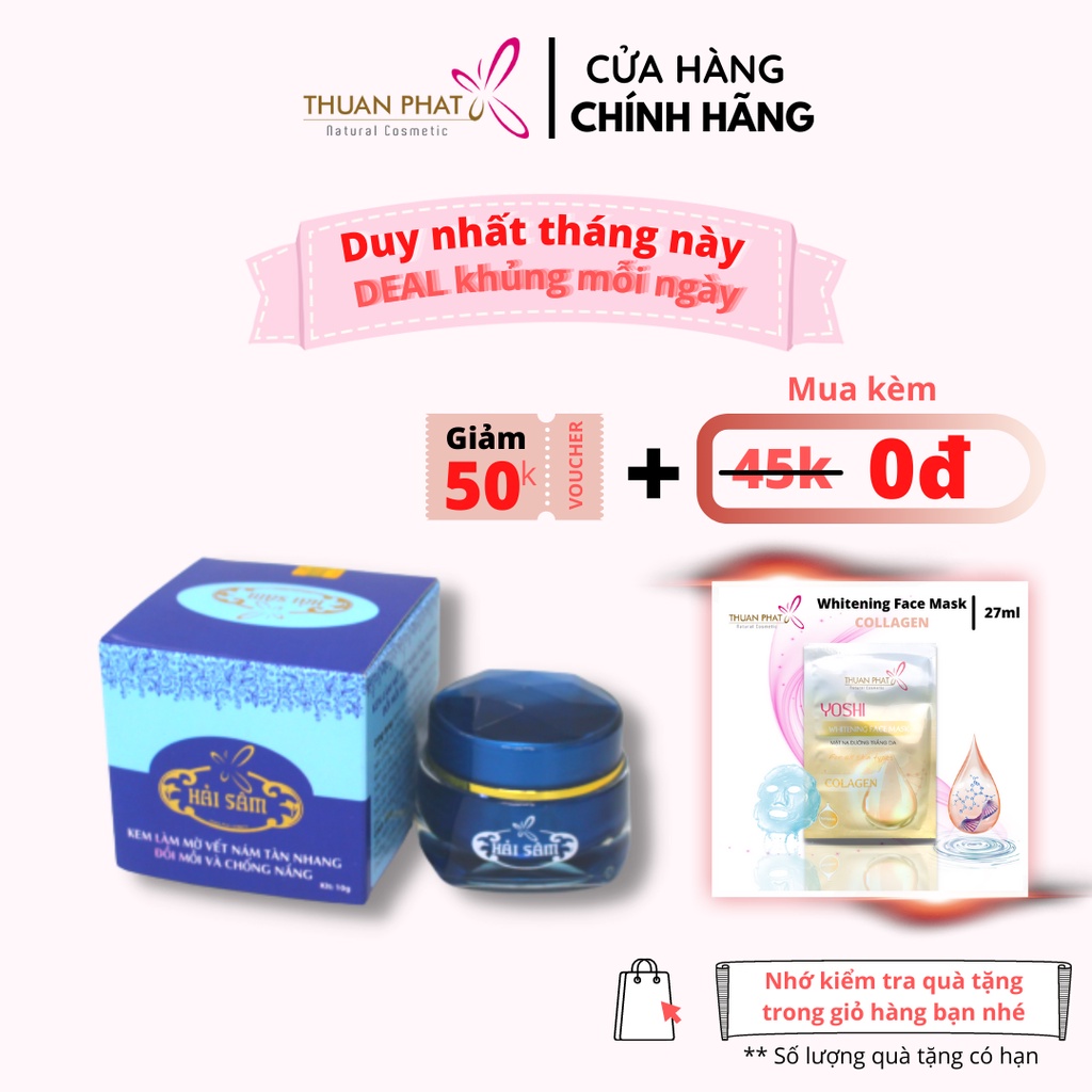 Kem làm mờ vết nám - tàn nhang - đồi mồi và chống nắng THUANPHAT Natural Cosmetic