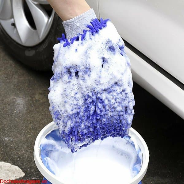 Găng Tay Xúc Tua Vệ Sinh Đa Năng Lau Rửa Xe Máy, Ô Tô