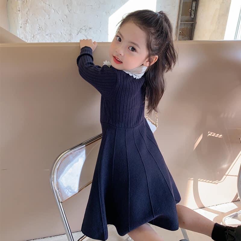 Váy len tiểu thư cho bé