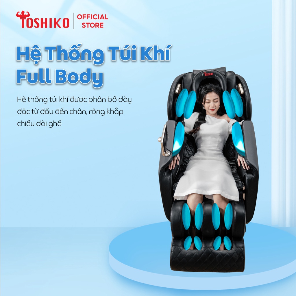 Ảnh Ghế massage toàn thân Toshiko T9 công nghệ con lăn 4D di chuyển mới giúp thư giãn tại nhà 3