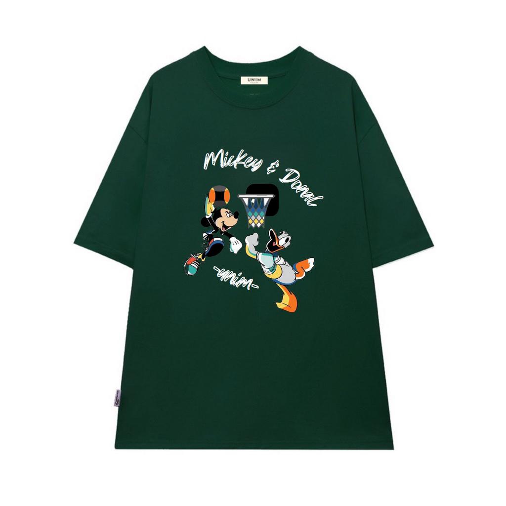 [VẢI 250 GSM] Áo Thun Mickey Ft Donal Unim Store Cotton Cao Cấp Dày Dặn Thấm Hút Mồ Hôi Form Rộng Unisex