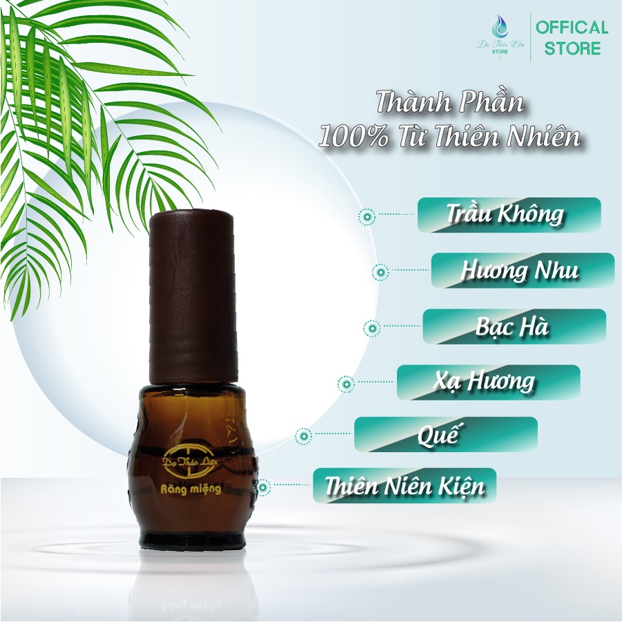 Ảnh Tinh Dầu Răng Miệng Dạ Thảo Liên 5ml Thảo Dược Thiên Nhiên, Da Thao Lien Oral Essential Oil 100% natural 5ml 4