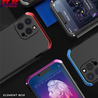 [Element] for iPhone 14 Pro Max 14Plus 14pro i14 Shockproof Dropproof Dustproof Aluminum Bumper Metal Armor Protect Cover Ốp Điện Thoại Kim Loại Nhôm Dạng Giáp Chống Sốc Chống Bụi Chống Rơi