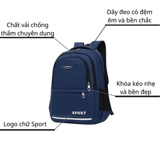 BALO kiểu dáng thể thao có chữ SPORT năng động cho nam nữ