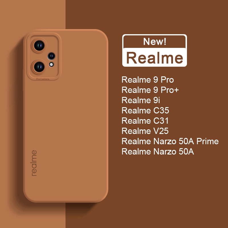Ốp Điện Thoại Silicon Mềm Bảo Vệ Camera Chống Sốc Cho OPPO Realme 9 Pro Plus 9i C35 V25 C35 C31 C21Y C25 Narzo 50A Prime