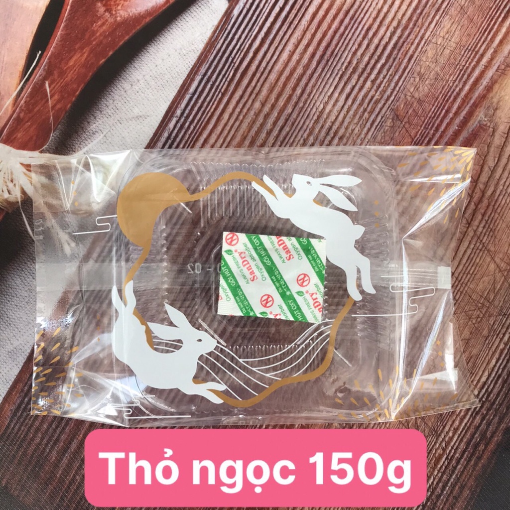 Bộ 10 túi ép đựng bánh trung thu 150g/200g mẫu tùy chọn