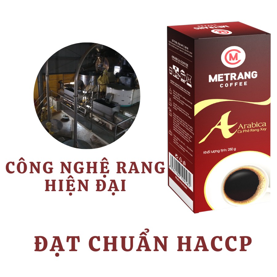 Ảnh Cà phê Mê Trang Arabica (A), cafe rang xay pha phin nguyên chất - Mê Trang Hộp 250g hút chân không 4