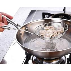 Vợt chiên vớt ráo dầu cán inox cỡ trung | Shopee Việt Nam