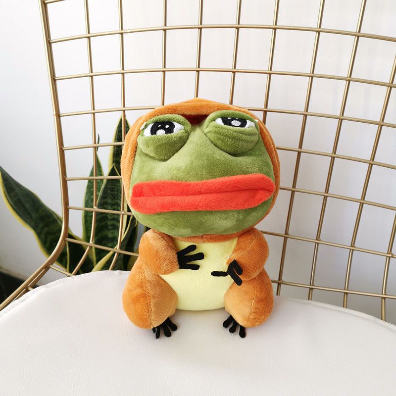 Đồ chơi nhồi bông hình hoạt họa Pokemon X chú ếch Pepe dùng hóa trang