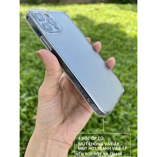 [ CHÍNH HÃNG ] Ốp lưng X&M trong nhám bảo vệ camera cho iphone 12promax/13/13pro/13promax