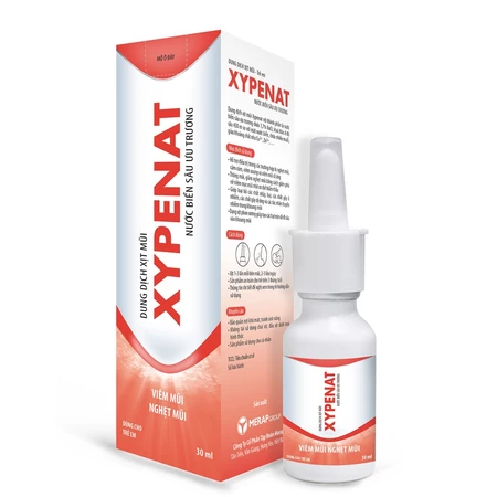 Xịt mũi nước biển sâu ưu trương XYPENAT cho bé 30ml giảm nghẹt mũi, cảm lạnh, bảo vệ niêm mạc mũi
