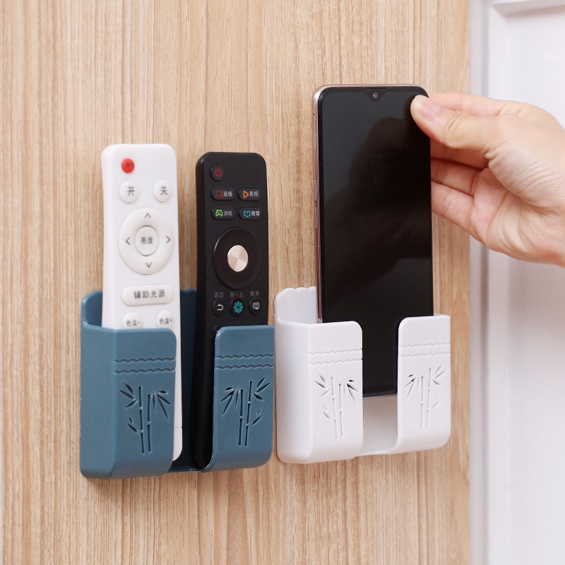 Kệ Dán Tường Giá Treo Sạc Điện Thoại, Để Điều Khiển Nhựa ABS Cao Cấp