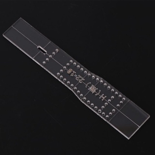 Fine 4 Bộ Dây Đeo Đồng Hồ Acrylic Trong Suốt Stencil Mẫu Khuôn DIY Da