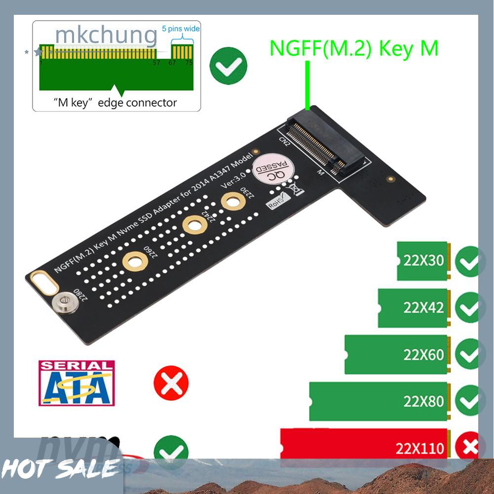Mạch Chuyển Đổi M.2 Ngff Nvme M-Key Ssd Cho Macbook Mini A1347 Mẫu 2014 ...