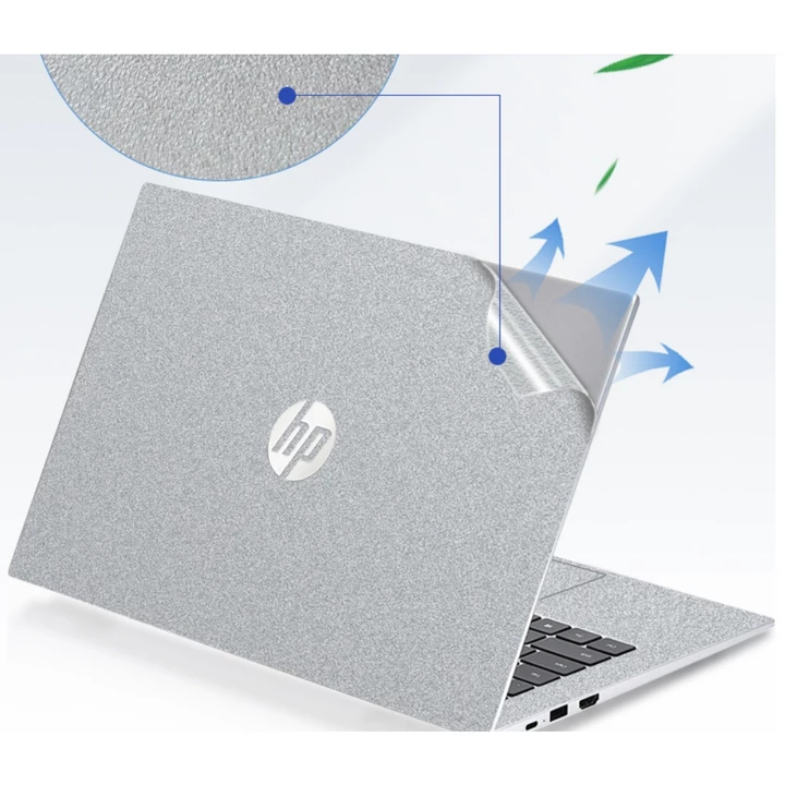Miếng Dán Laptop HP Matte BẠC Mặt Da 14 '' 15.6 '' 13 '' Inch Ốp Lưng HP Pavilion ELITEBOOK 8470P EliteBook 820 735 850 G3 650 G2 745 pro 4411s Folio 