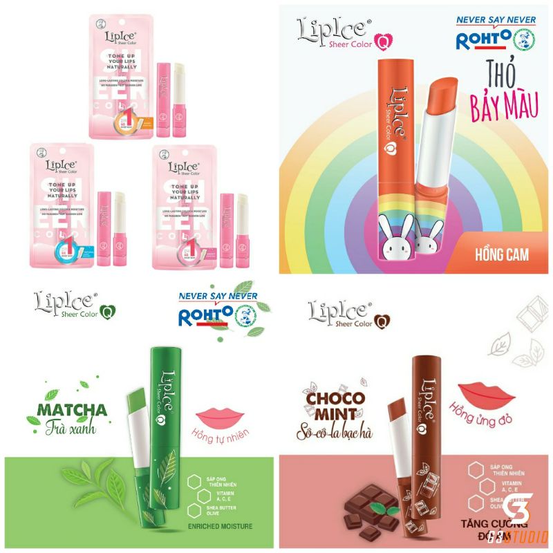 SON LIPICE GIÓ SHEER COLOR TRÀ XANH, CTY ROHTO. Shopee Việt Nam
