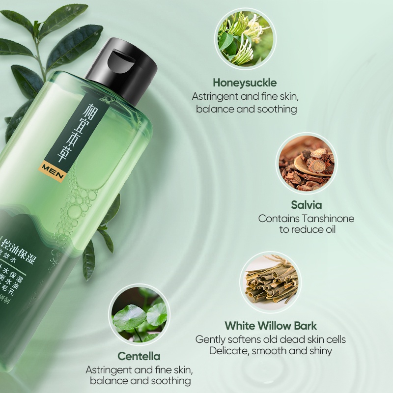 Ảnh Toner INOHERB chiết xuất trà xanh dưỡng ẩm kiềm dầu se khít lỗ chân lông 200ml dành cho nam 4