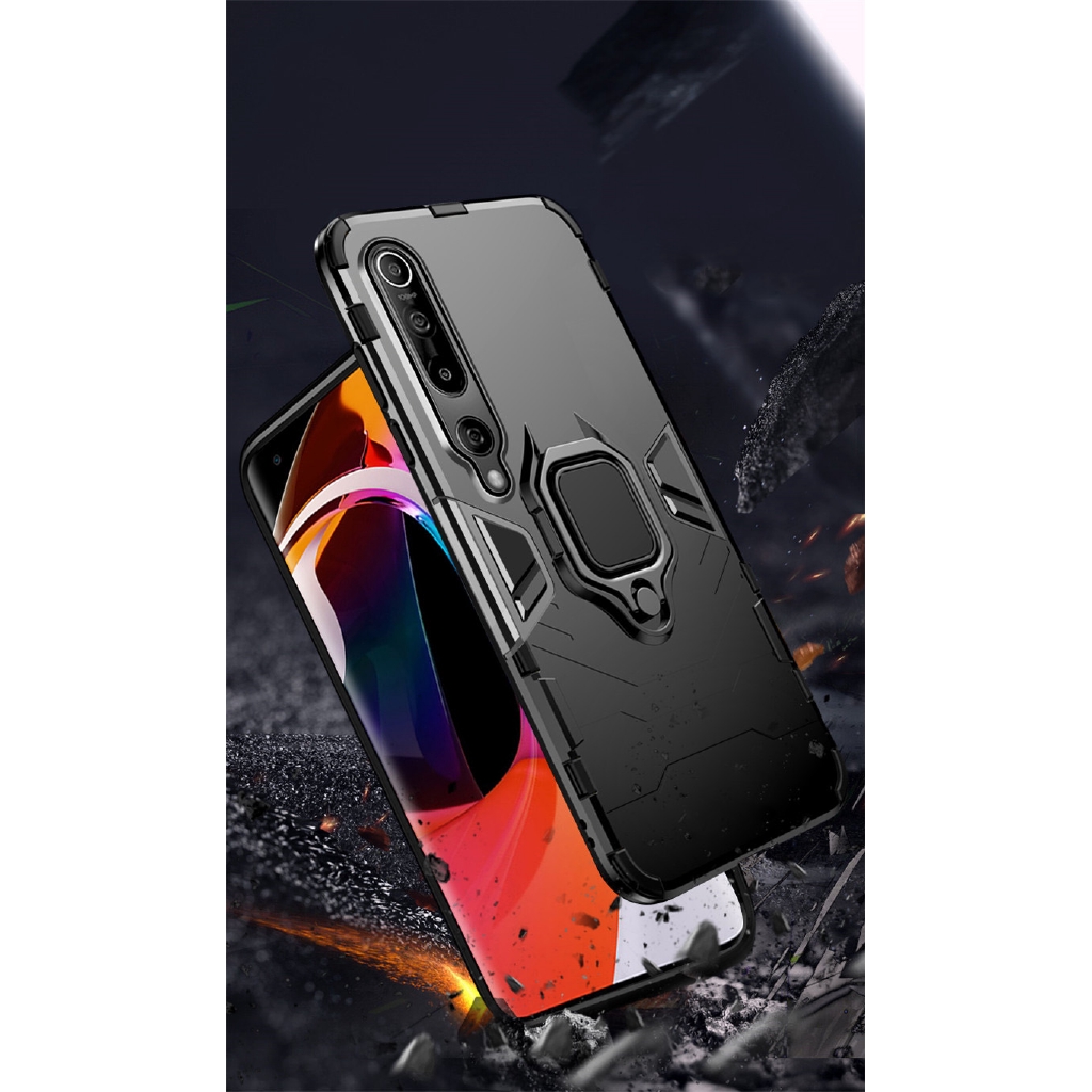 Dành Cho Xiaomi Mi 10 / Mi 10 Pro 5G Vỏ Giáp Chống Sốc Nhẫn Đứng Ốp điện thoại Ốp điện thoại