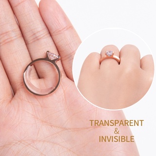 Hoàn Hảo 8 Miếng Vòng Kích Thước Điều Chỉnh Cho Vòng Rời Nhựa Trong Suốt Bảo Vệ Kẹp Nữ