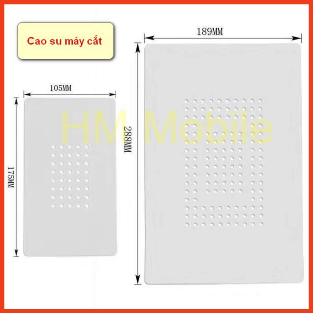 Tấm cao su lót bàn nhiệt máy cắt kính 7 inch