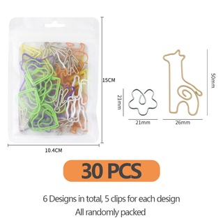 Set 30 kẹp đánh dấu trang phong cách Kawaii dễ thương