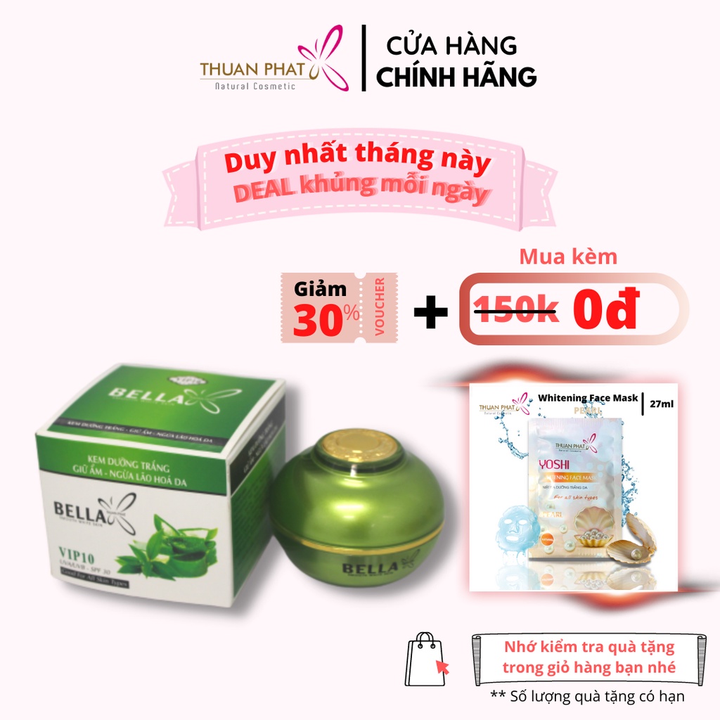 [CHÍNH HÃNG] Kem Ngừa Lão Hóa Da THUẬN PHÁT BELLA Cao cấp 25gr ( Tặng Mask dưỡng da)