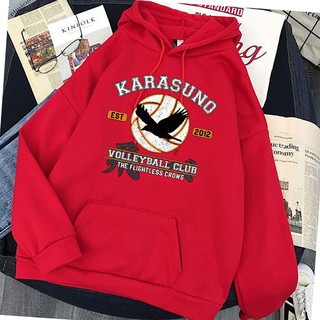 Áo Hoodie Họa Tiết Hoạt Hình Haikyuu Phong Cách Harajuku Nhật Bản Size S-3Xl Cho Nam