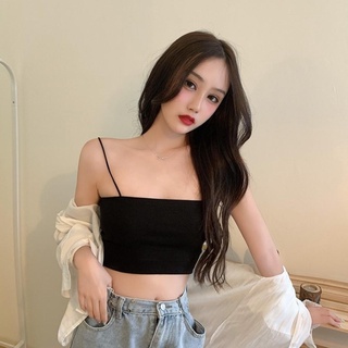 Áo croptop 2 dây nữ trễ vai bigsize kiểu ôm trắng đen siêu xinh đẹp giá rẻ VANISA CT032