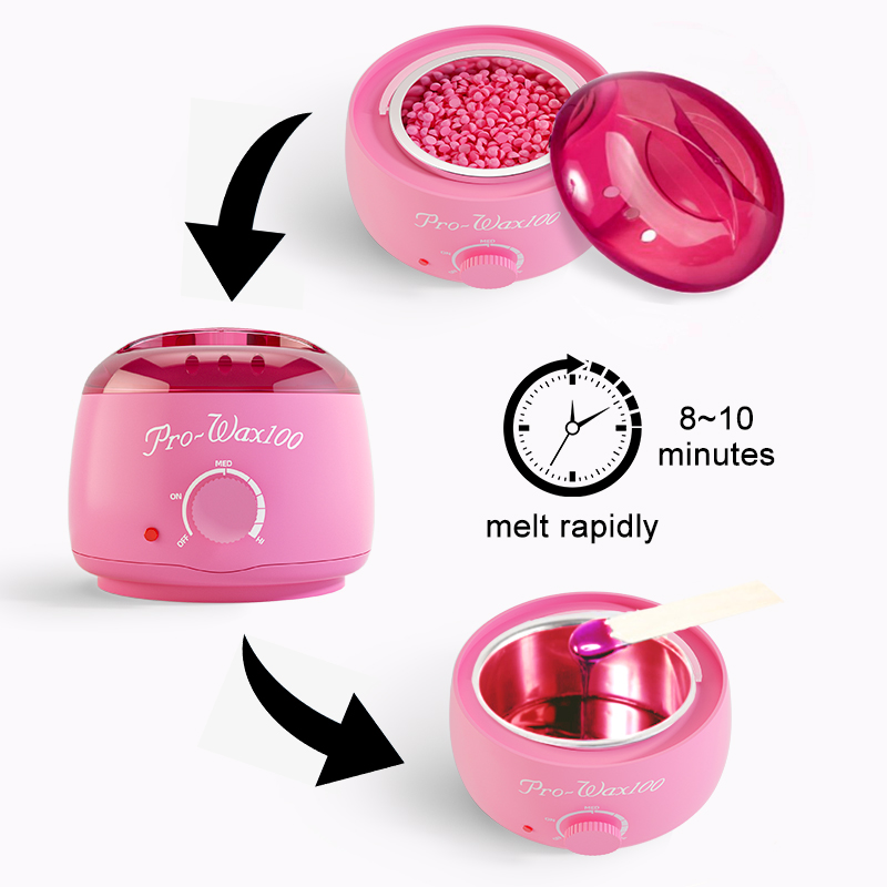 Ảnh Nồi Nấu Sáp Wax Lông SUMAX 100 Chuyên Dùng Triệt Lông Cơ Thể Với 300g đậu sáp và thanh gỗ 1kg 4