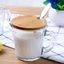 Nắp CAST Có Lỗ Thìa Kích Cỡ Khác Nhau Mason Jar Cap Gỗ Tre Tổ Chức Nhà Bếp Cốc Bao
