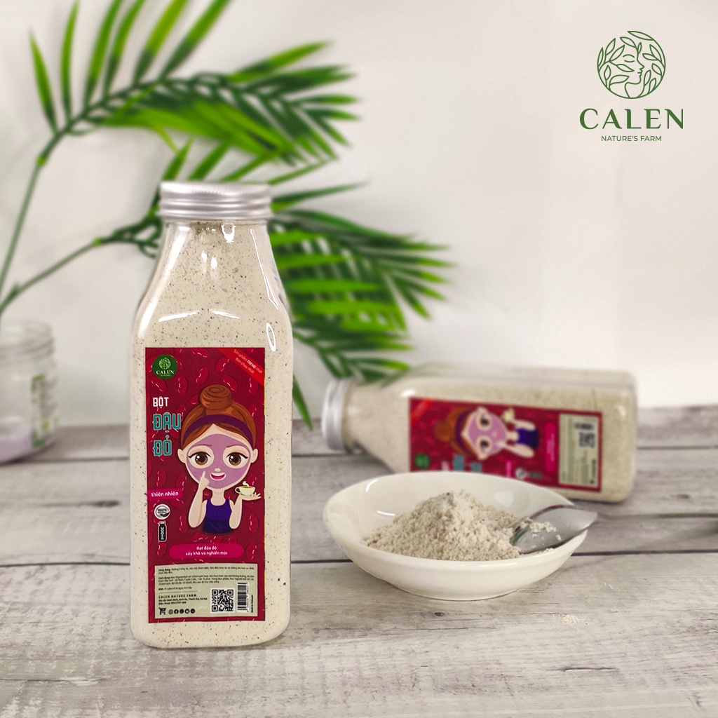 Bột đậu đỏ Calen , mặt nạ đậu đỏ đắp mặt nguyên chất giúp tẩy da chết dưỡng trắng da cấp ẩm chống lão hóa da