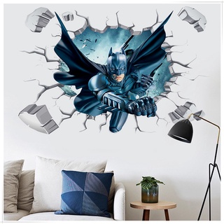 G13 Marvel The Avengers Siêu Anh Hùng Người Nhện 3D Giấy Dán Tường Ba Chiều Miếng Dán Trẻ Em Phòng Ngủ Phòng Khách Trang Trí Một Phần