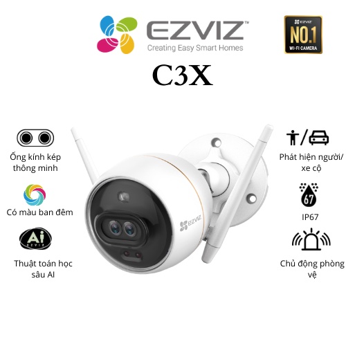 Ảnh Camera Wifi gắn ngoài trời EZVIZ C3X CS CV310 1