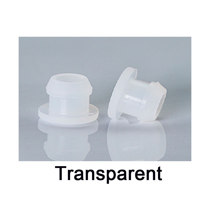 10 Chiếc 2.5-15 Mm Trong Suốt Silicon Cao Su Lỗ Mũ Loại T Cắm Bao Snap-on Gioăng Trống Cuối Nắp Niêm Phong Nút Chặn