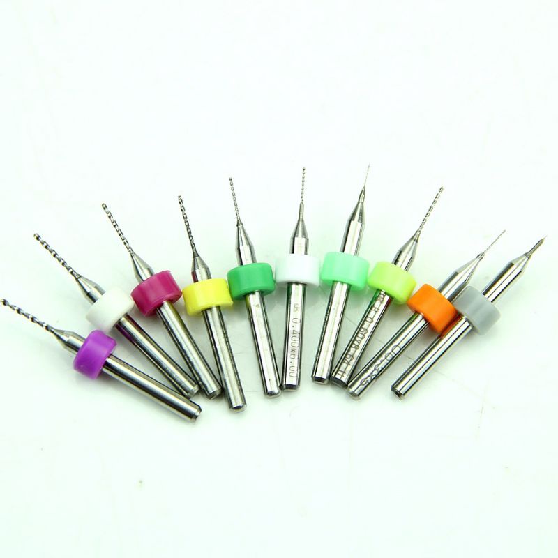 Set 10 mũi khoan PCB 0.1mm đến 1.0mm chuyên dụng đa năng