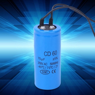 [Iuxishop]Tụ Điện Cd60 Ac 75uf 250v 75mfd Hvac Chuyên Dụng