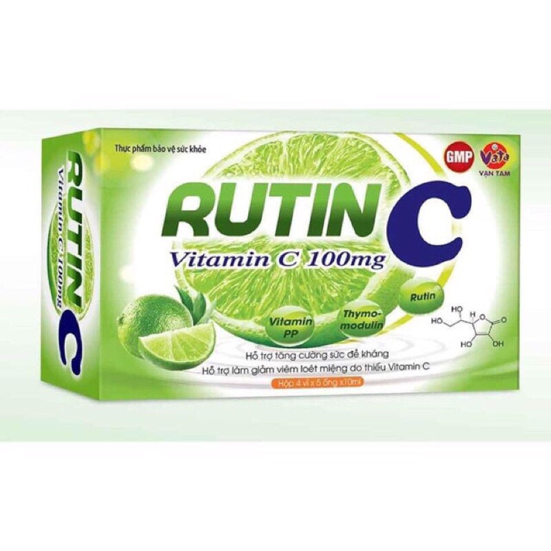 rutin C vitamin C siro hộp 20 ống | Shopee Việt Nam