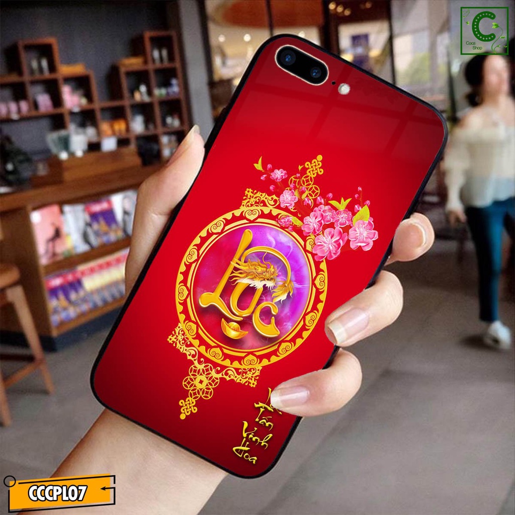 Ốp lưng iphone mặt kính in hình siêu bền - Lộc Tấn Vinh Hoa- 6/6plus/6s/6splus/7/7plus/8/8plus/x/.....