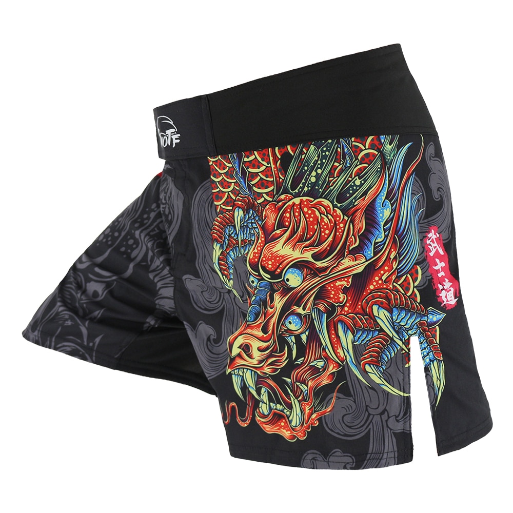 MMA Jujitsu Chiến Đấu Mạnh Mẽ Chiến Đấu Nam Quyền Anh kickboxing MMA Quần Short Hổ Ngắn Muay Thái Quyền Anh Quần Short sanda Mma
