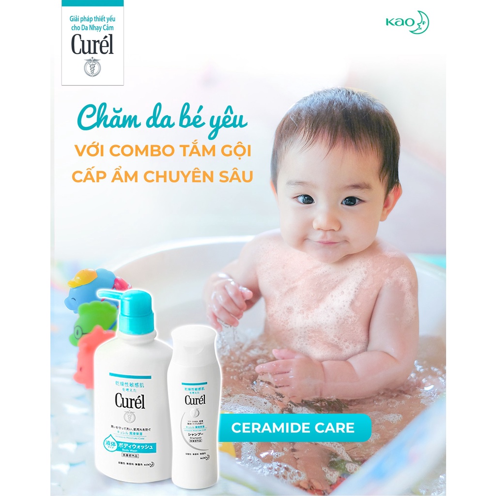 Ảnh Combo dưỡng ẩm chuyên sâu toàn thân Curel Sữa tắm 420ml + Sữa dưỡng 220ml 2